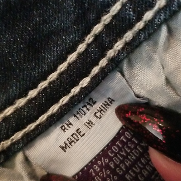 VGS Jeans Bling pockets Size 12 Denim Cute Plus size Womens - Picture 12 of 12